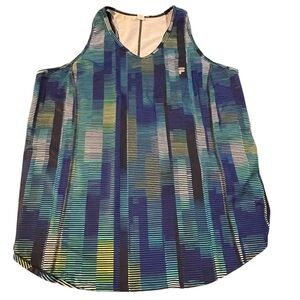 Fila Multicolor Striped Athletic Tank Top - XL